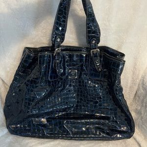 MCM patent leather tote bag GM size